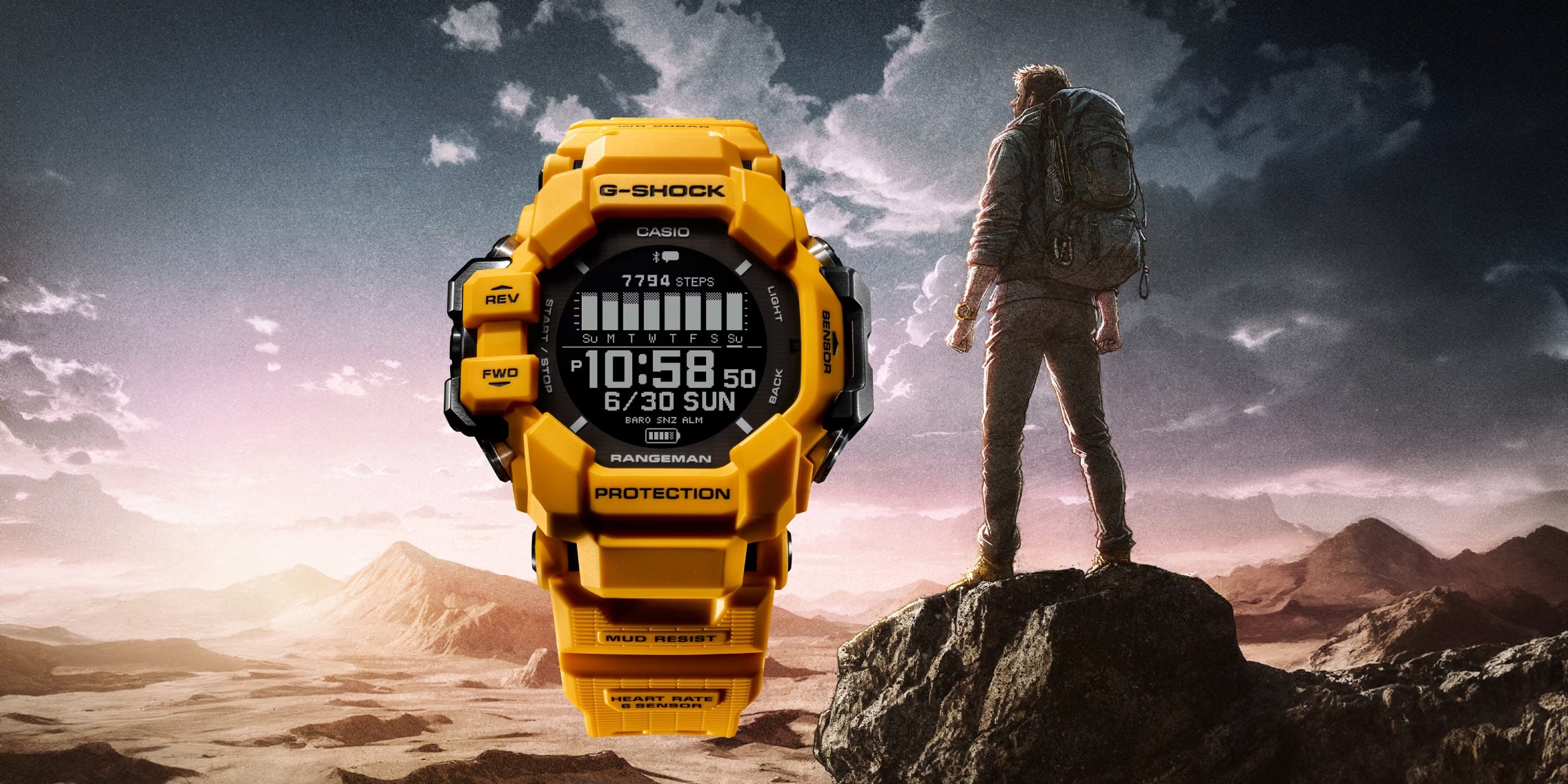 Casio GShock Rangeman GPS, heart rate monitor and many features Galaxus